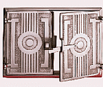 Drzwiczki chlebowe żeliwno-niklowane (nr 2)